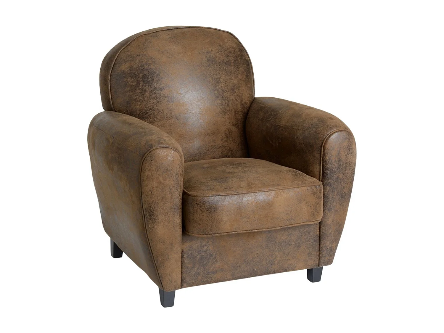 Fauteuil club marron