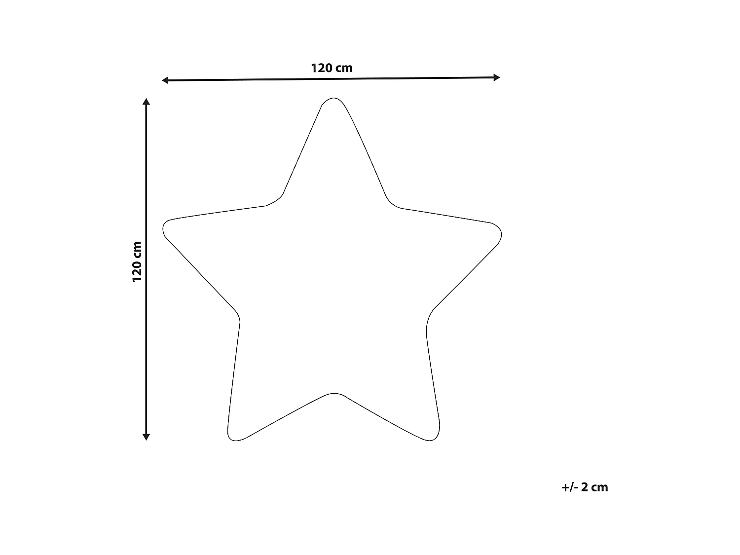 Kinderteppich Sternmotiv weiß 120x120 cm Kinderzimmer Sirius