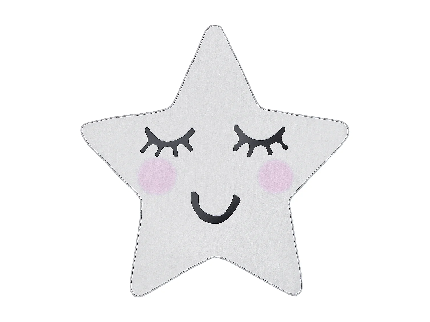 Vloerkleed polyester wit ⌀ 120 cm SIRIUS