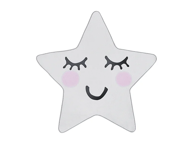 Vloerkleed polyester wit ⌀ 120 cm SIRIUS