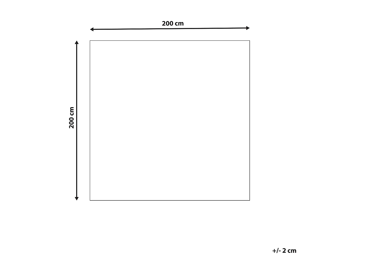 Vloerkleed wol meerkleurig 200 x 200 cm KINIK