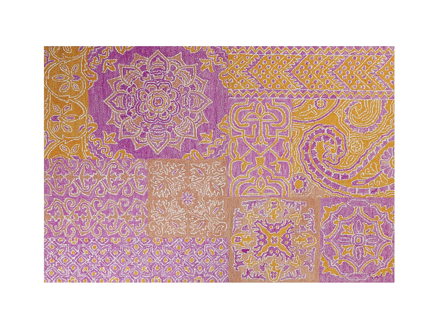 Dywan wełniany 140 x 200 cm wielokolorowy AVANOS