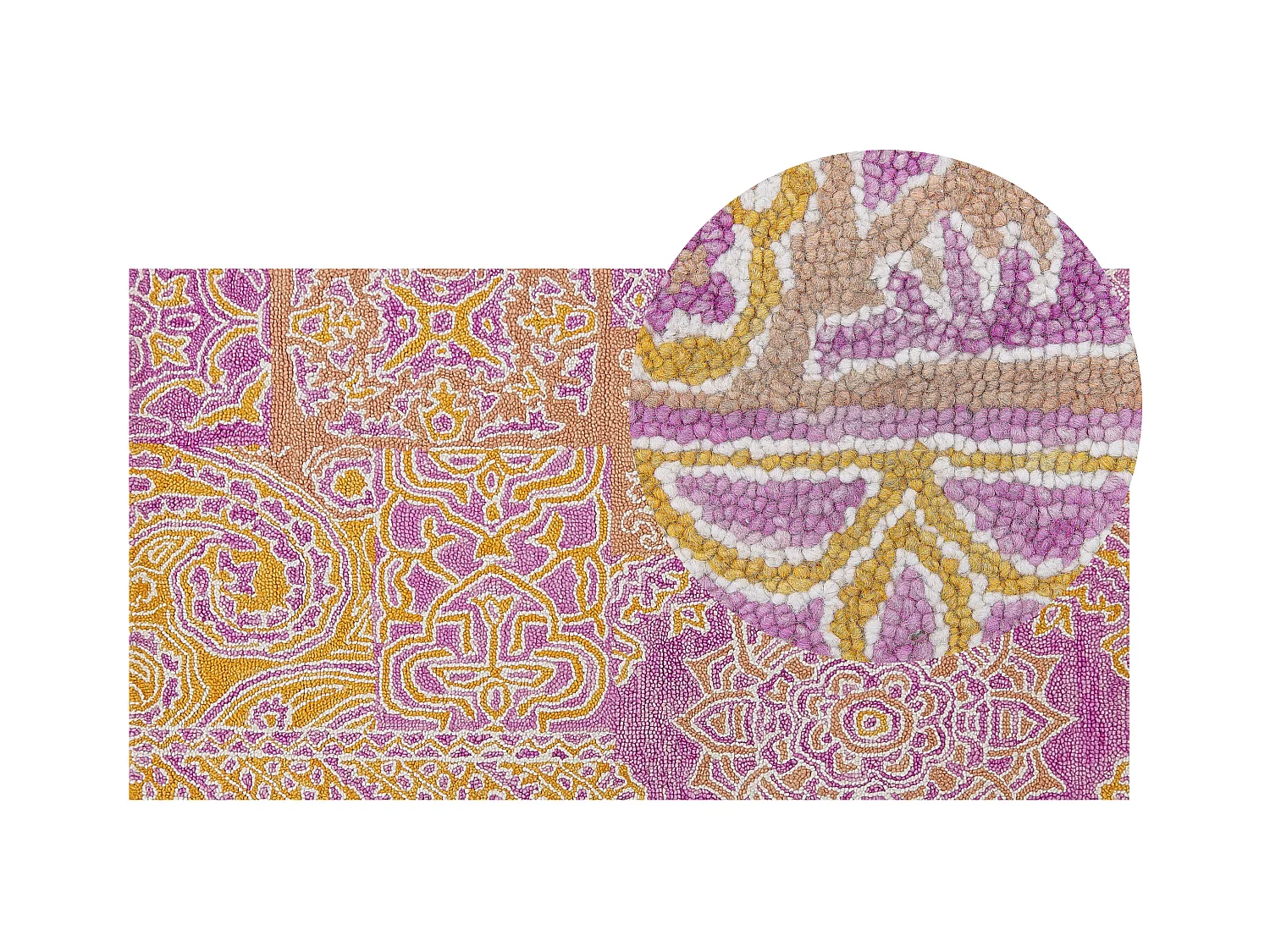 Vloerkleed vintage meerkleurig 80 x 150 cm AVANOS