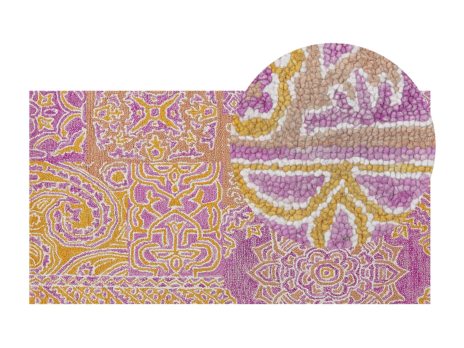 Vloerkleed vintage meerkleurig 80 x 150 cm AVANOS