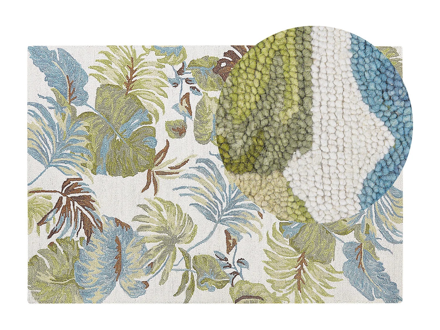 Vloerkleed vintage meerkleurig 140 x 200 cm KINIK