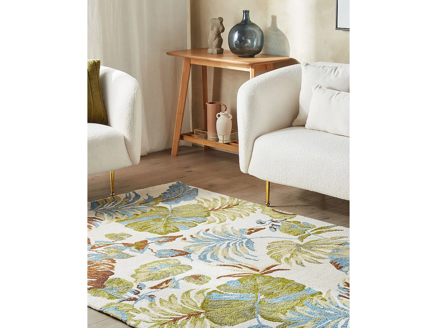 Vloerkleed vintage meerkleurig 140 x 200 cm KINIK