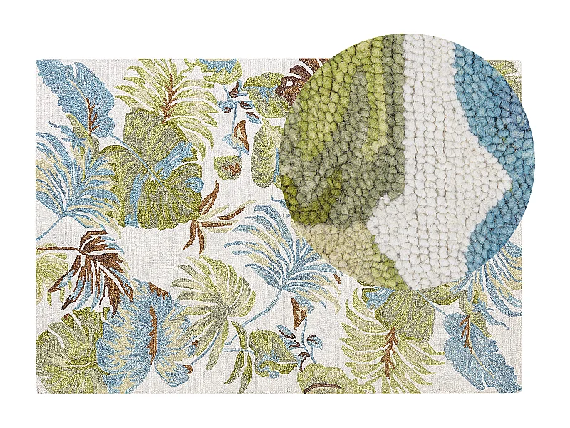 Vloerkleed vintage meerkleurig 140 x 200 cm KINIK