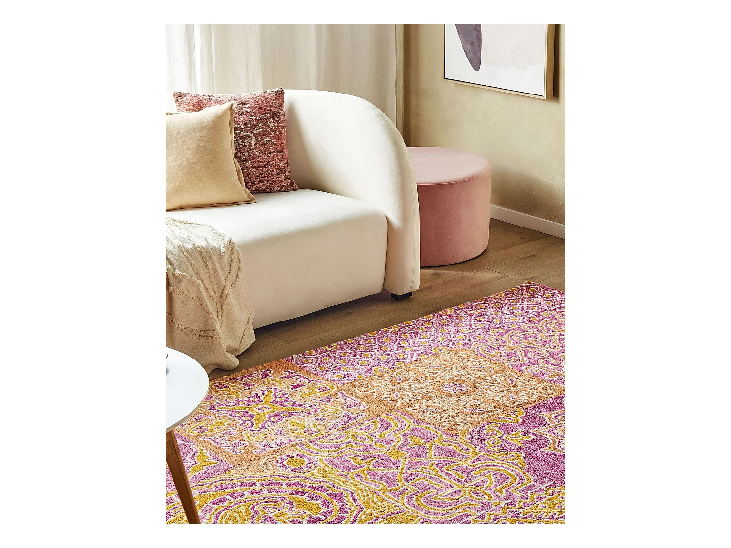 Tapis AVANOS Rose 200 x 200 cm Laine
