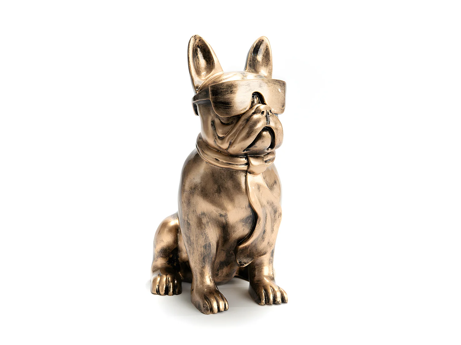 Bulldog cravate patine doré modèle moyen