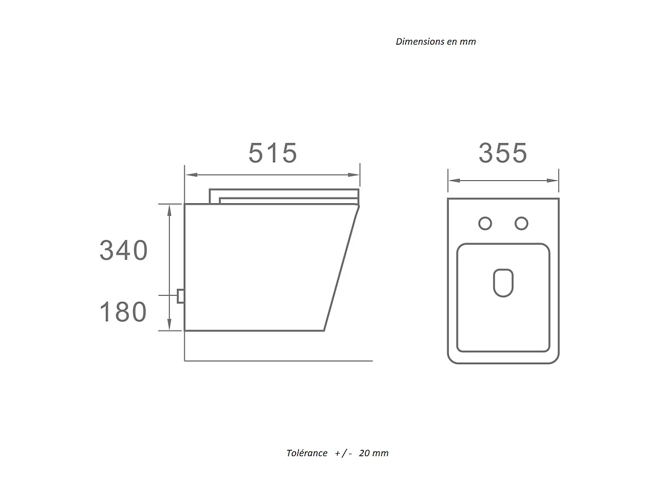 Inodoro suspendido CALETO