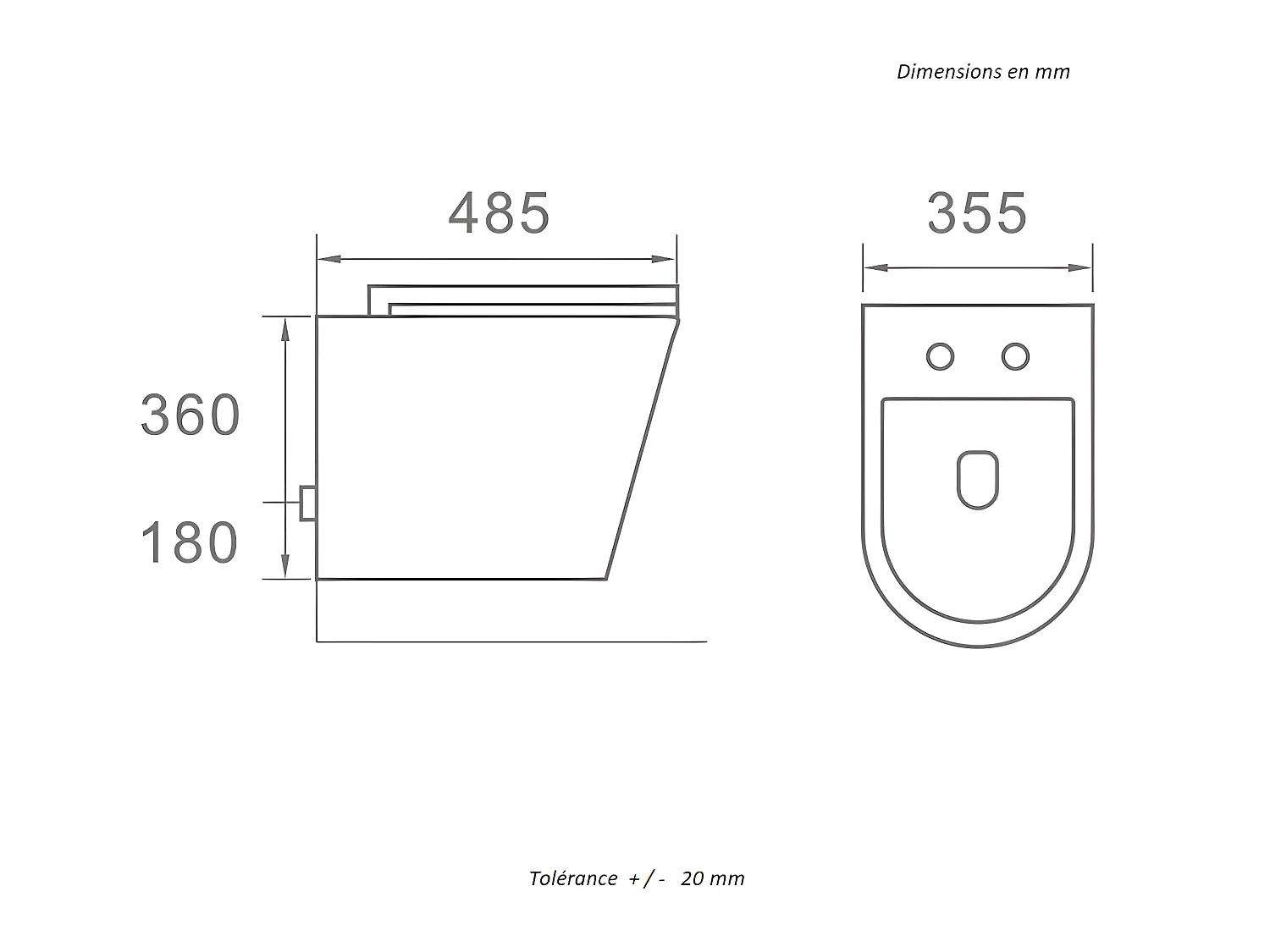 Inodoro suspendido TERCERO