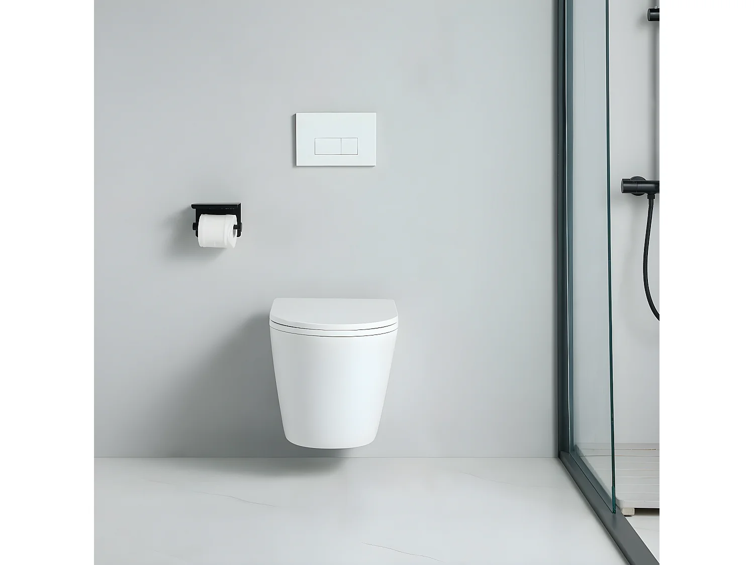 Cuvette WC suspendu TERCERO - sans bride et avec frein de chute