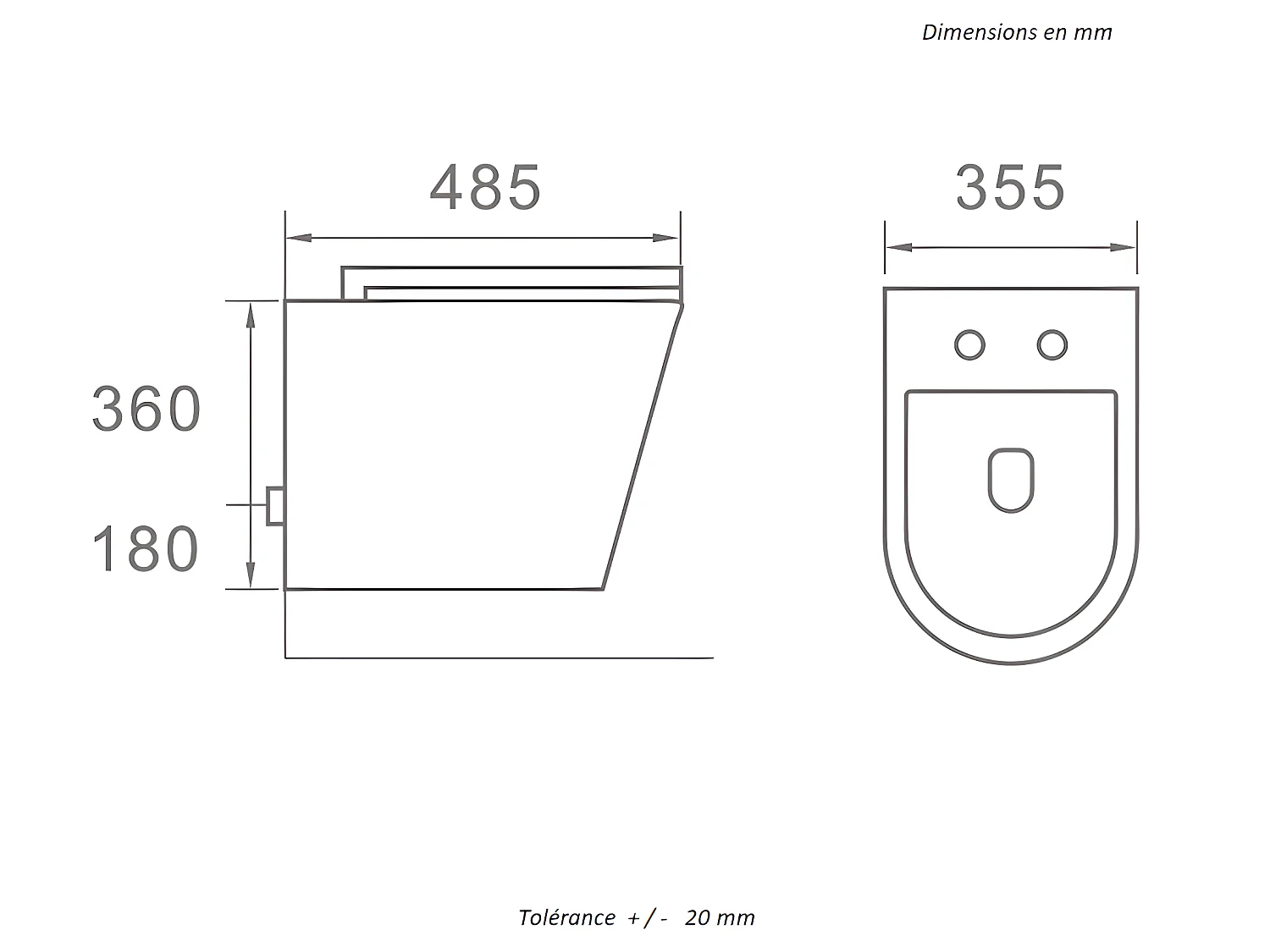 Inodoro suspendido TERCERO