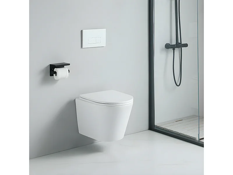 Cuvette WC suspendu TERCERO - sans bride et avec frein de chute