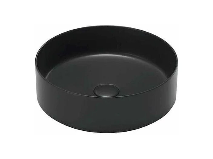 Lavabo negro mate sobre encimera cerámico MENDOZA Ø 36 cm  Ø36 cm