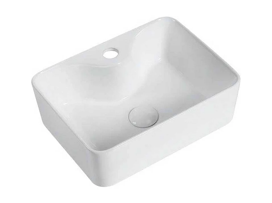 Aufsatzwaschbecken aus glasierter Keramik ROSARIO 48x37 cm