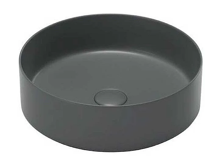 Lavabo antracita mate sobre encimera cerámico MENDOZA Ø 36 cm  Ø36 cm