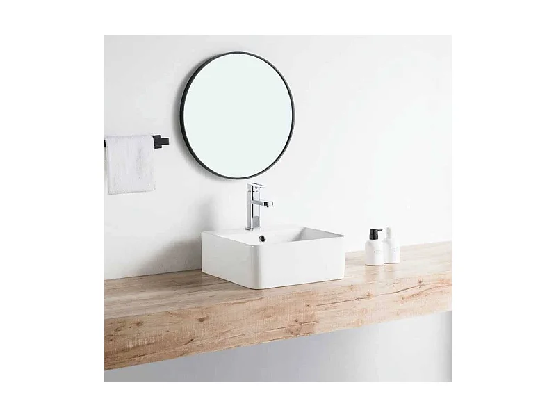 Aufsatzwaschbecken aus glasierter Keramik VENADO 42x425 cm