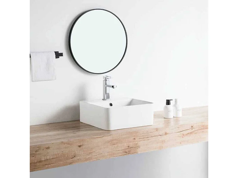 Aufsatzwaschbecken aus glasierter Keramik VENADO 42x425 cm