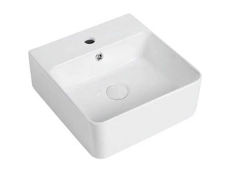 Aufsatzwaschbecken aus glasierter Keramik VENADO 42x425 cm