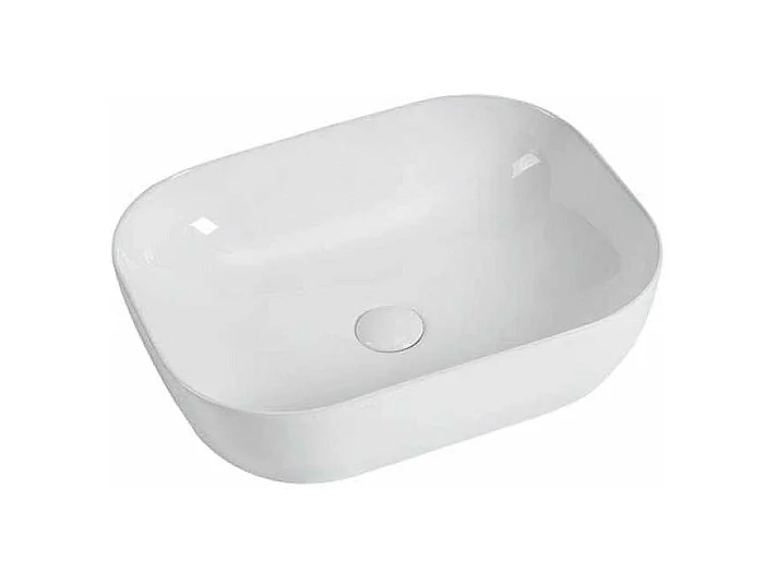 Aufsatzwaschbecken aus glasierter Keramik CUARTO 455x325 cm