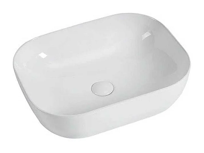 Vasque à poser rectangulaire en céramique CUARTO 3 coloris 45.5 x 32.5 cm Blanc brillant