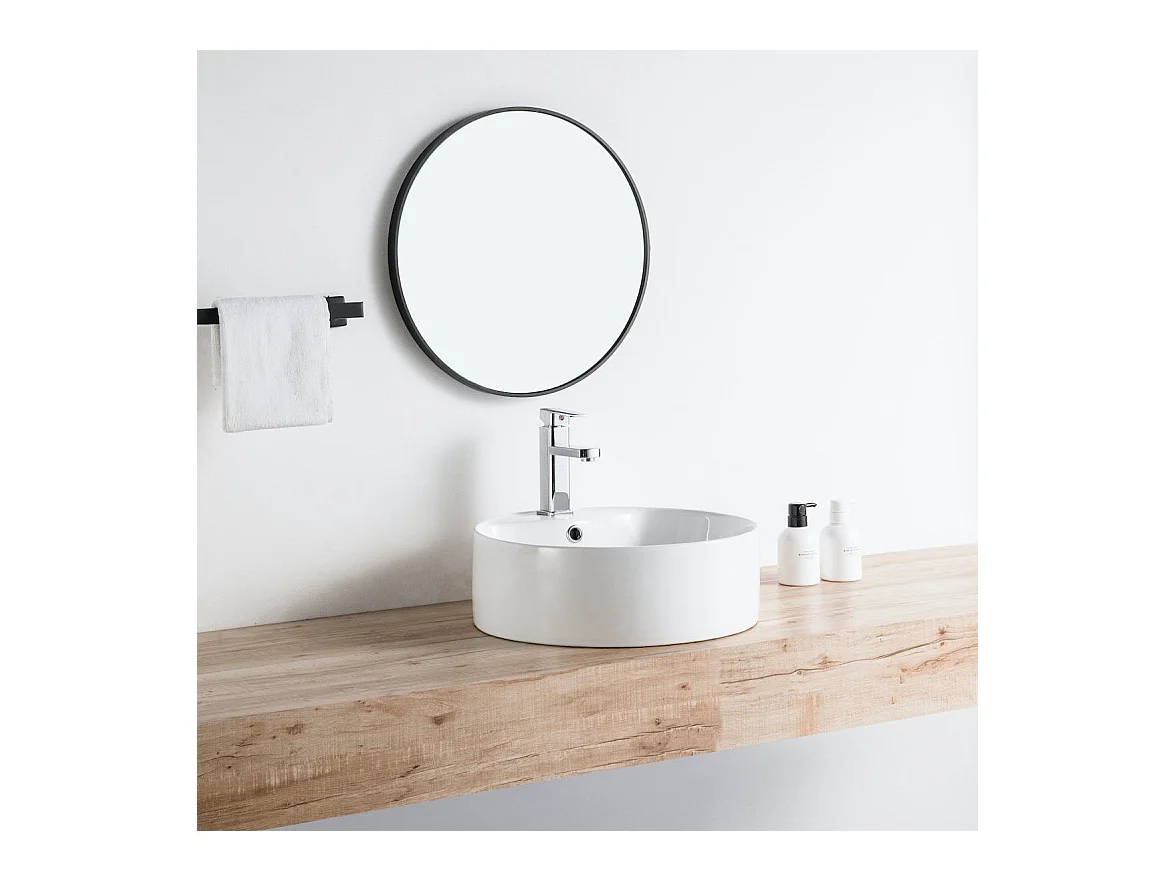 Vasque à poser ronde en céramique VARRIA Ø46 cm