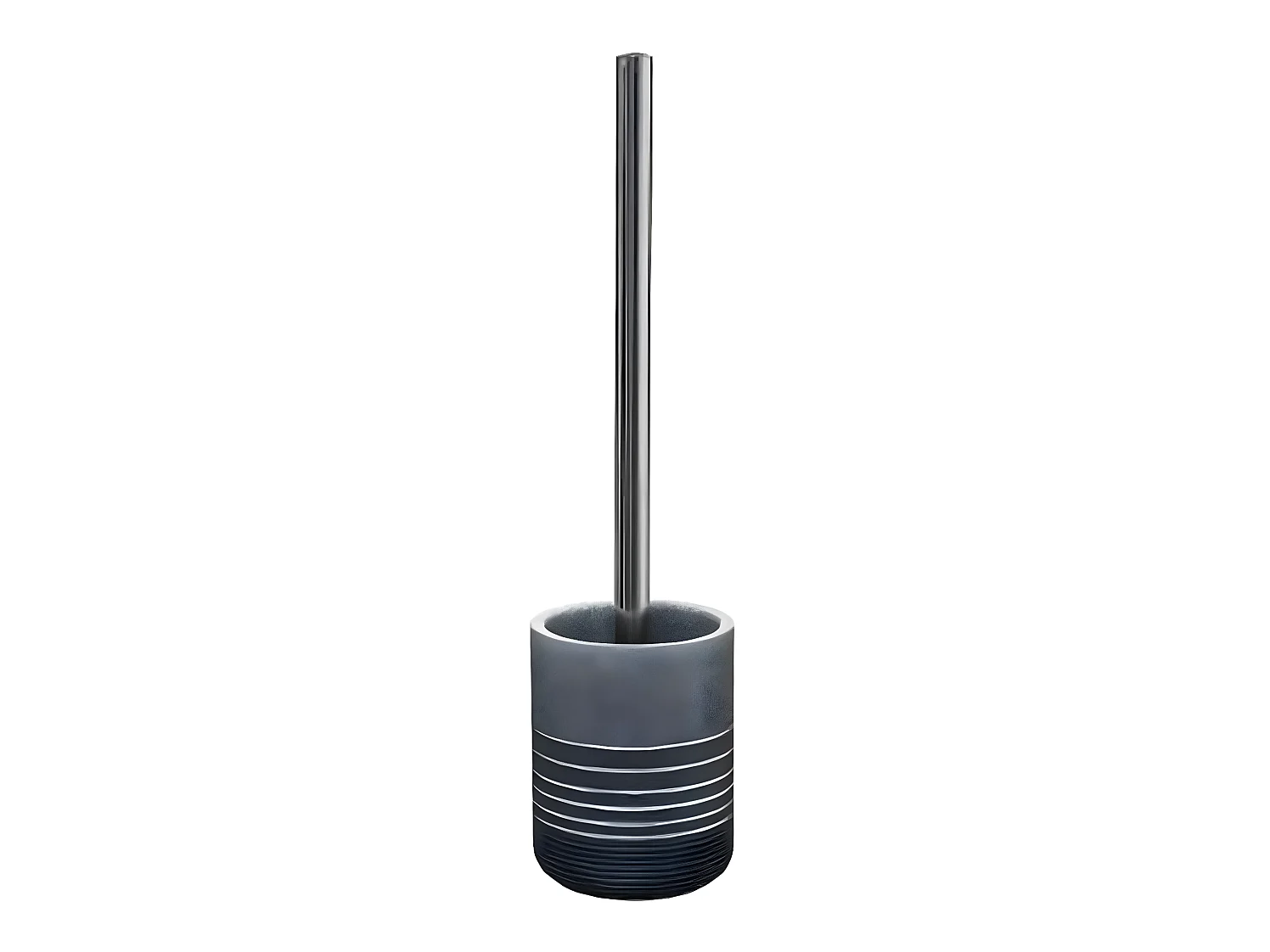 Brosse WC en polyrésine coloris gris
