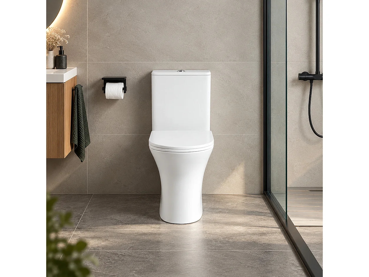 Toilette WC à poser CLORINDA en céramique