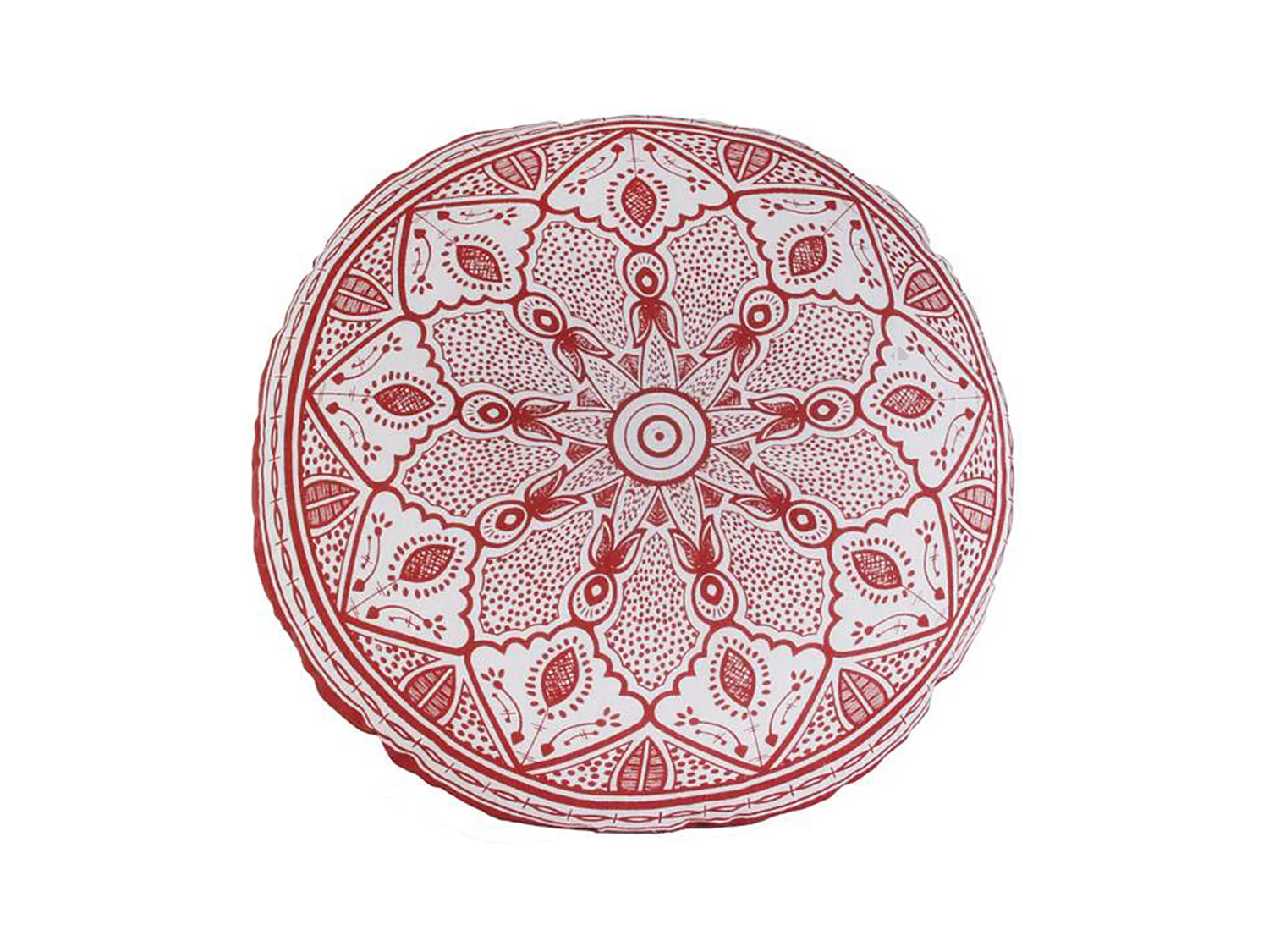 Coussin rond 40 cm MANDALA orange