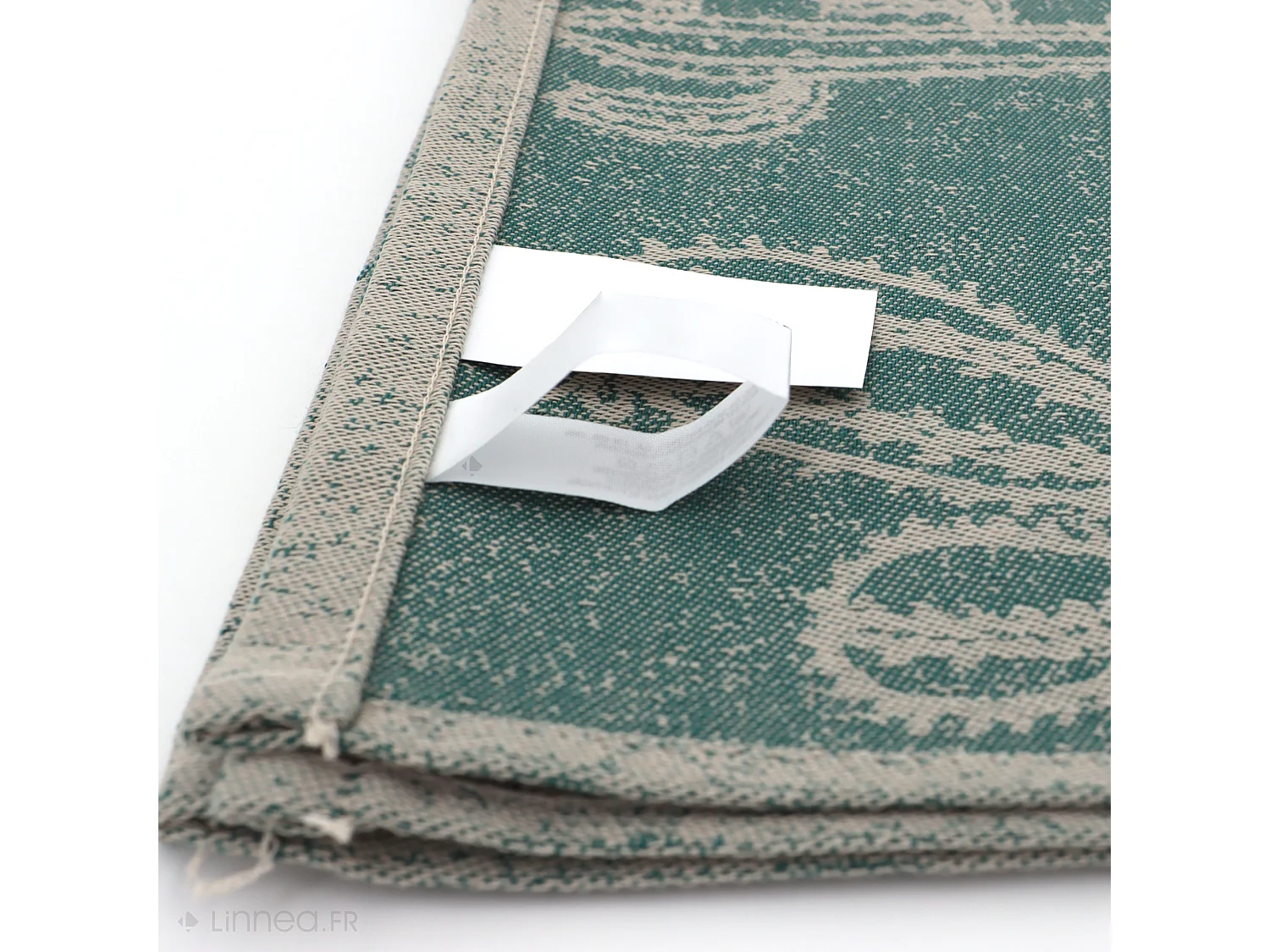 Lot de 2 torchons de cuisine toile 50x70 cm coton CACTUS vert