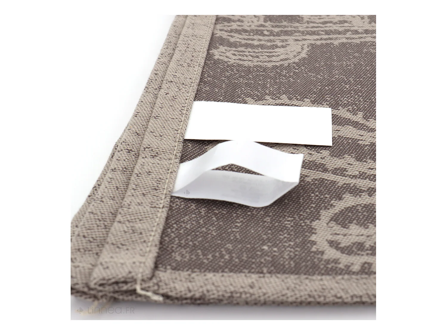 Lot de 2 torchons de cuisine toile 50x70 cm coton CACTUS marron