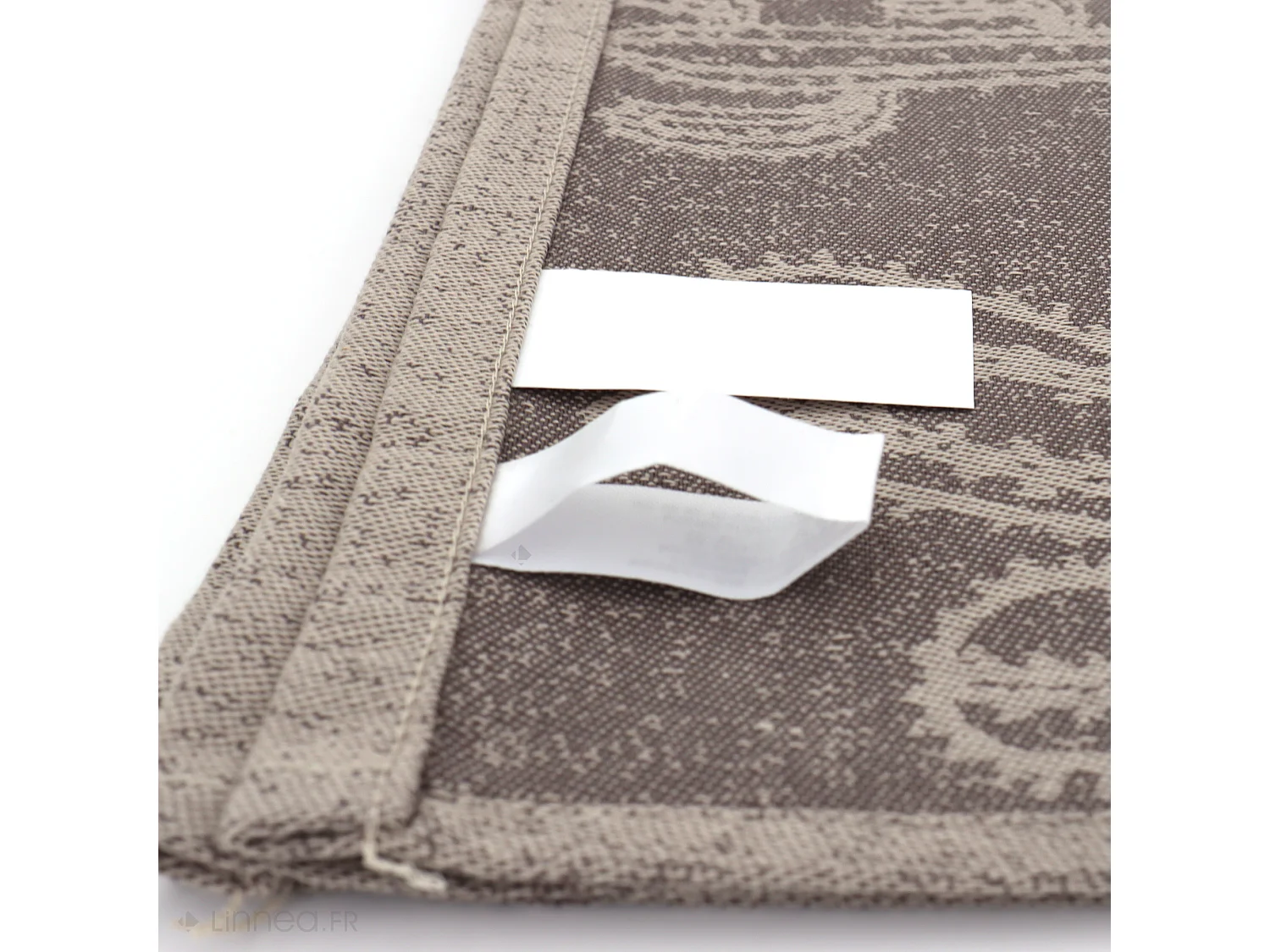 Lot de 2 torchons de cuisine toile 50x70 cm coton CACTUS marron