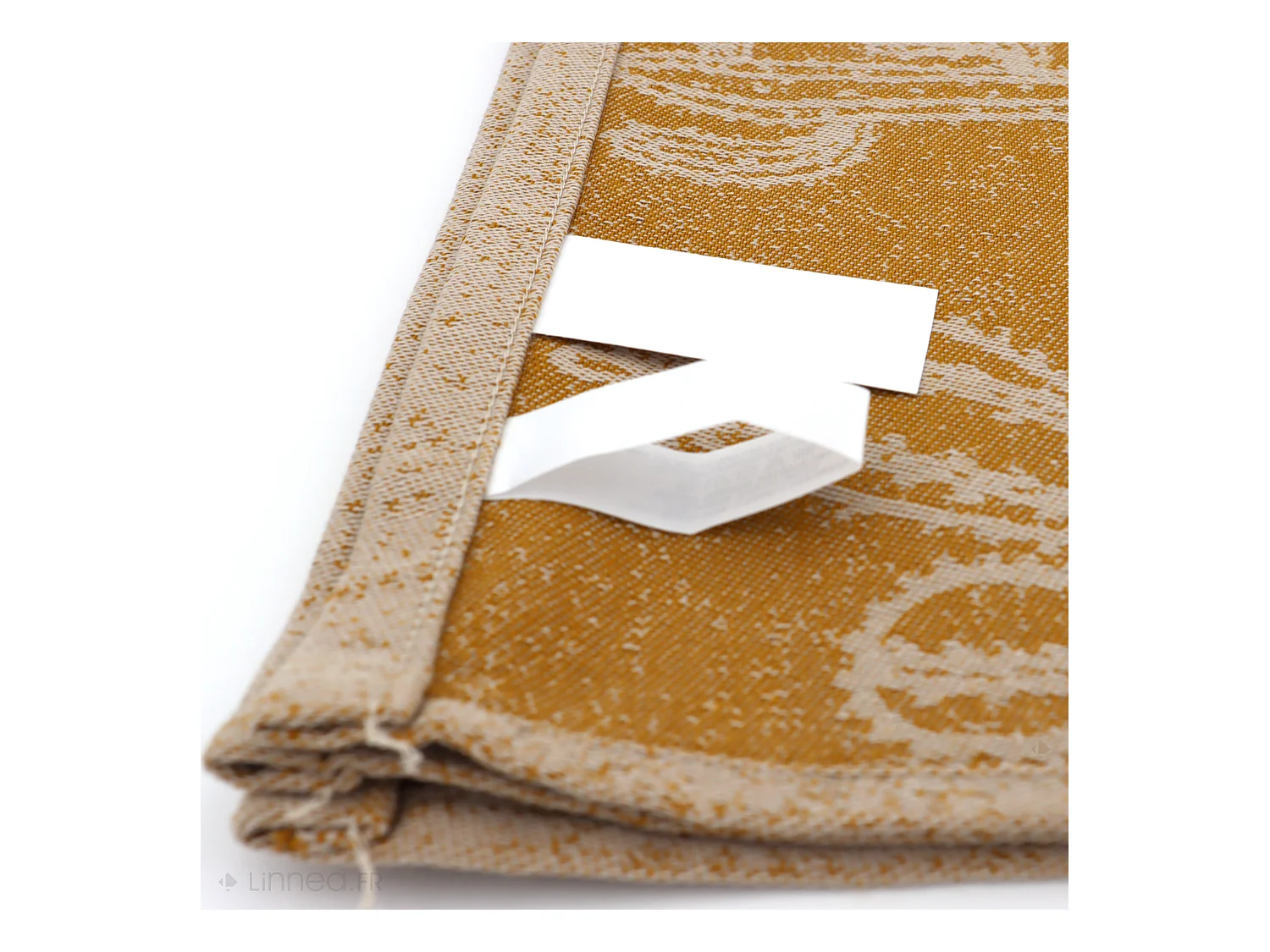 Lot de 2 torchons de cuisine toile 50x70 cm coton CACTUS jaune