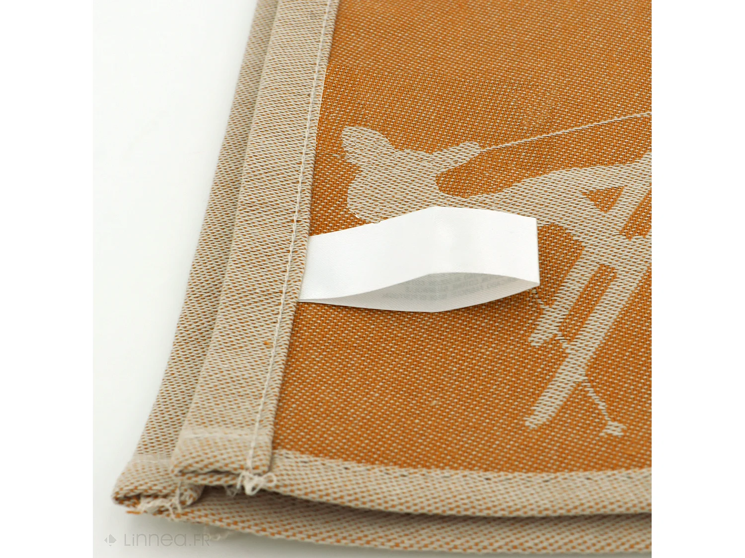 Lot de 2 torchons de cuisine toile 50x70 cm coton SKI jaune