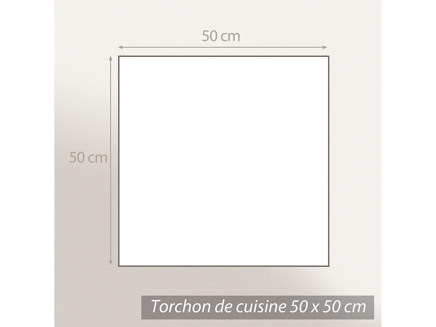 Lot de 2 torchons de cuisine éponge 50x50 cm coton CACTUS jaune