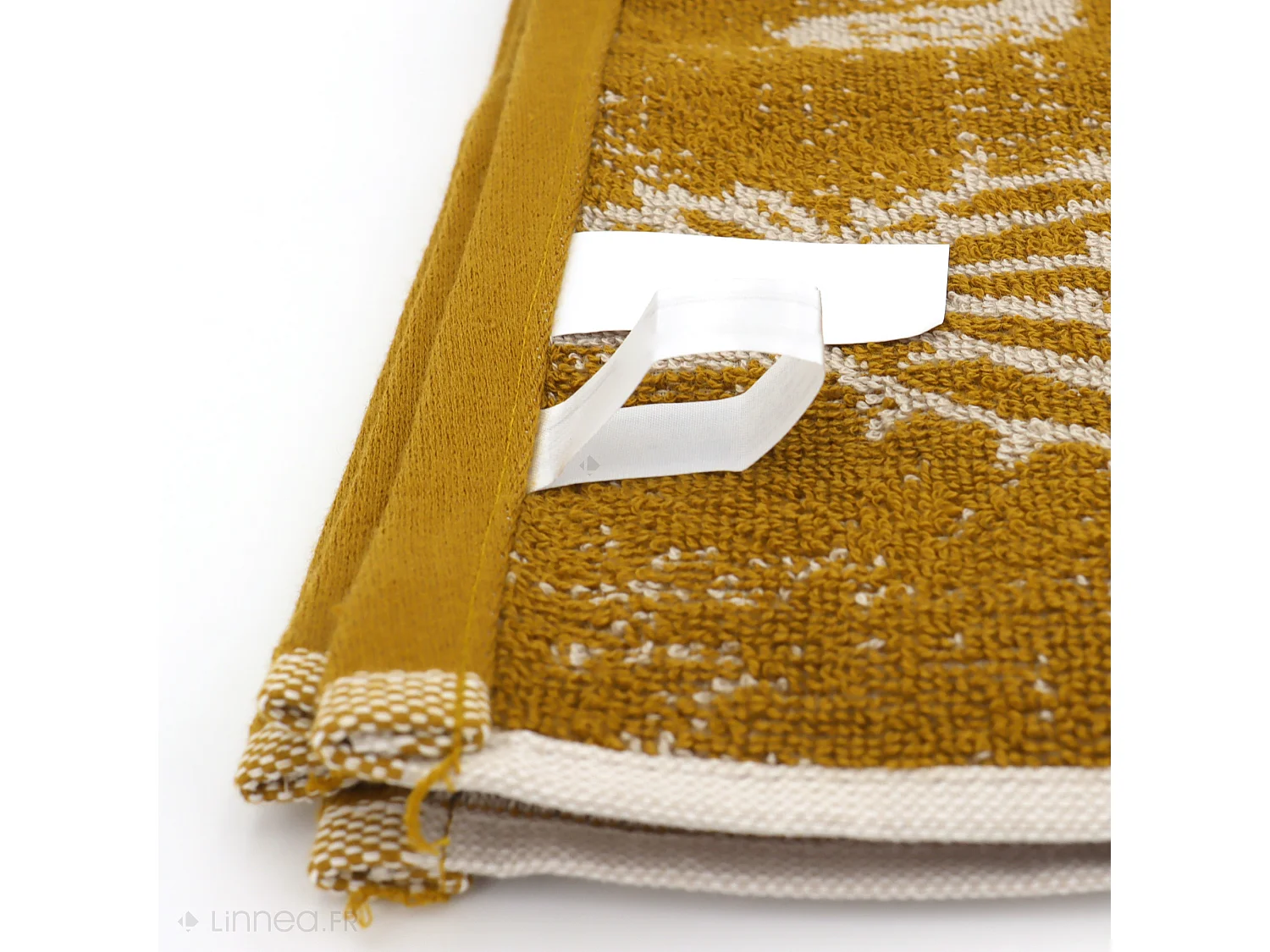 Lot de 2 torchons de cuisine éponge 50x50 cm coton CACTUS jaune