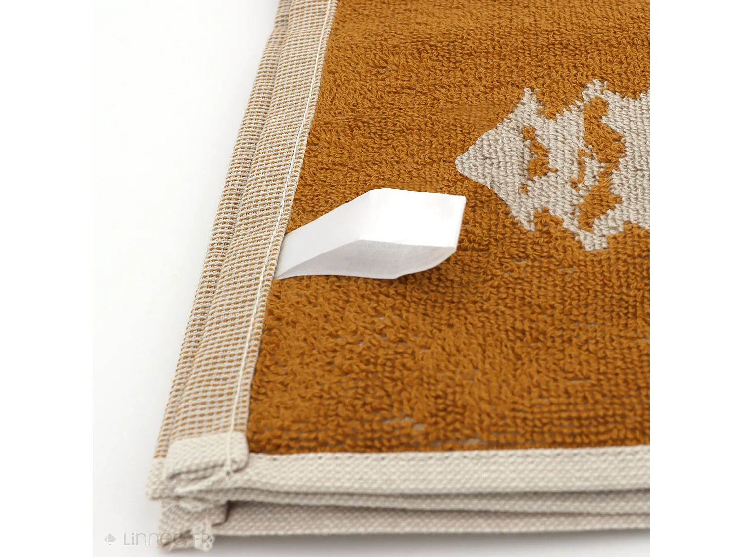 Lot de 2 torchons de cuisine éponge 50x50 cm coton SKI jaune