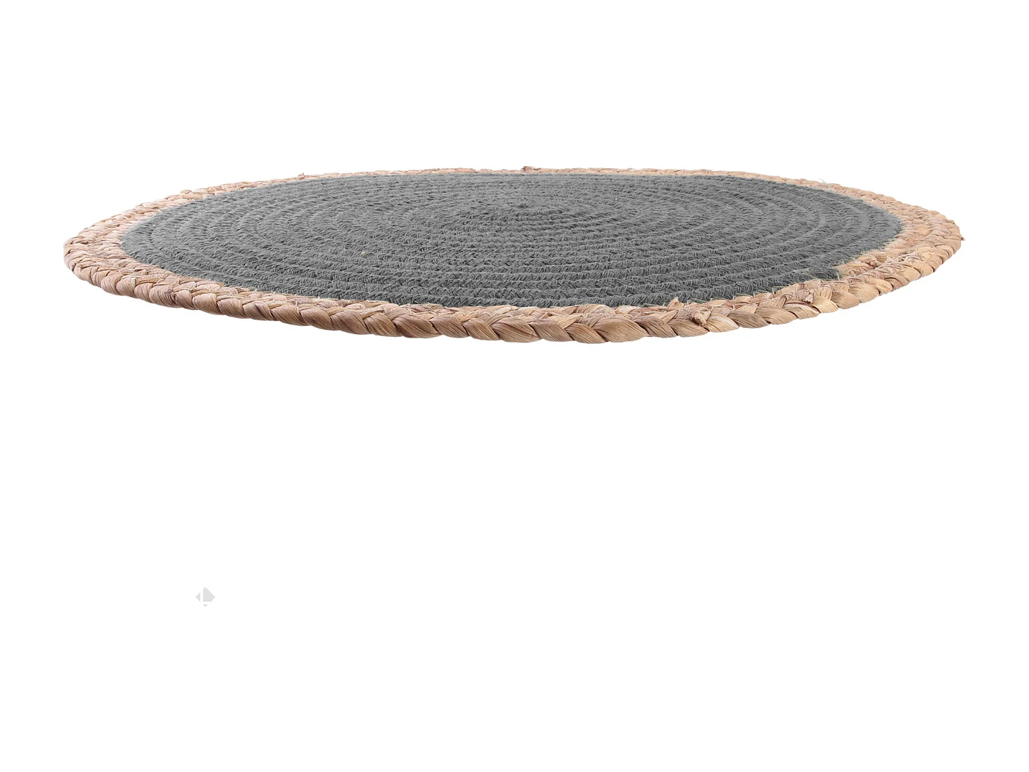 Lot de 2 sets de table rond 38 cm TRESSE Gris