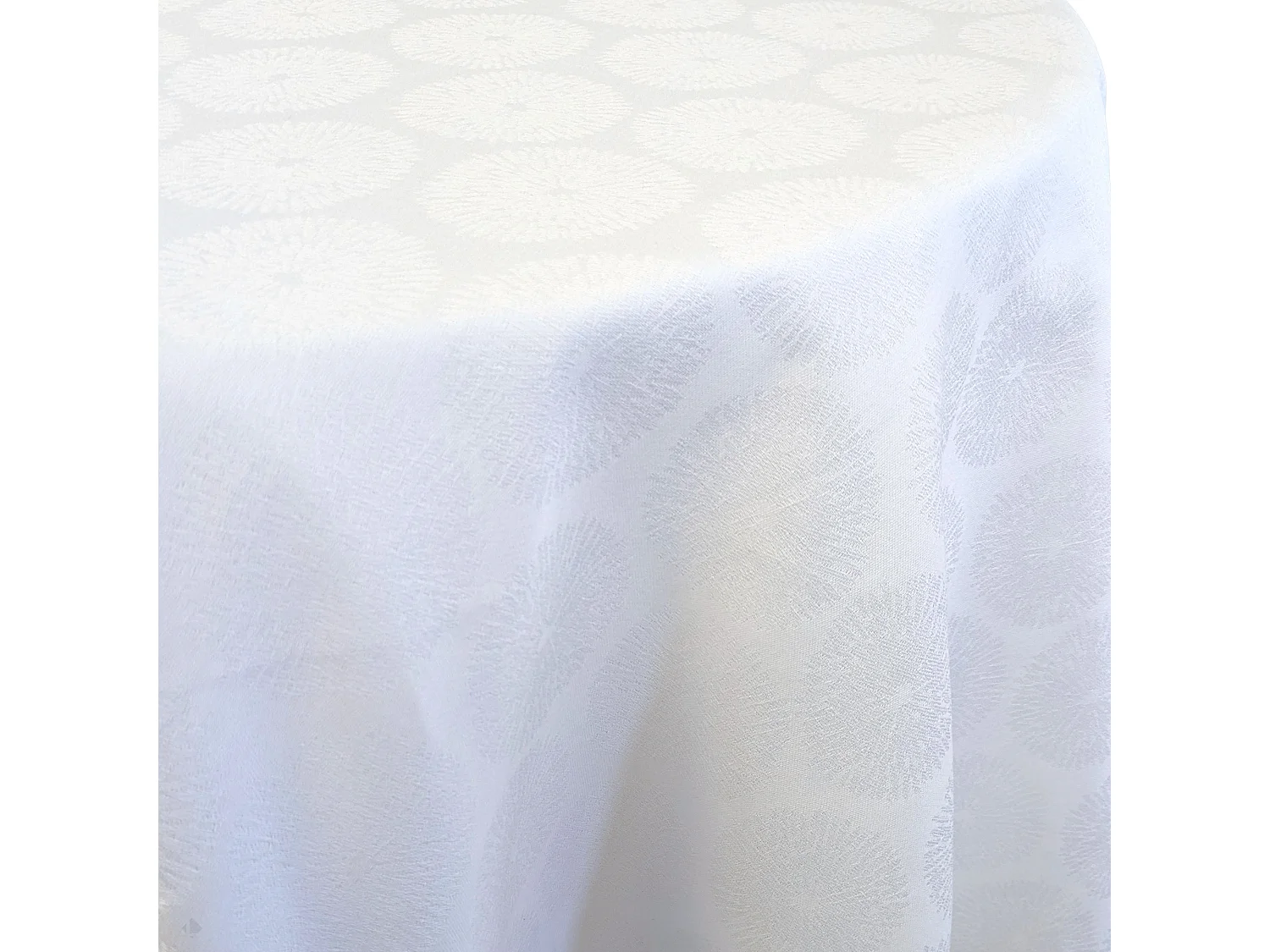 Nappe ovale 180x240 cm HÉLIOS Blanc coton + enduction acrylique