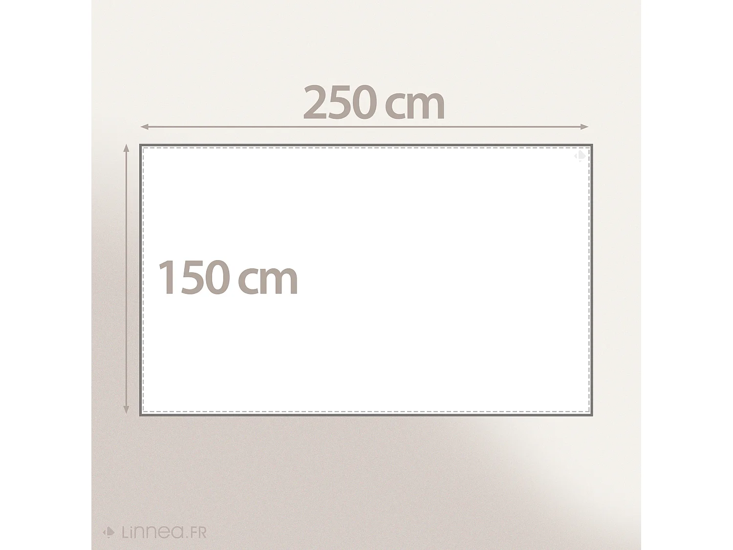 Nappe rectangle 150x250 cm HÉLIOS Anthracite coton + enduction acrylique