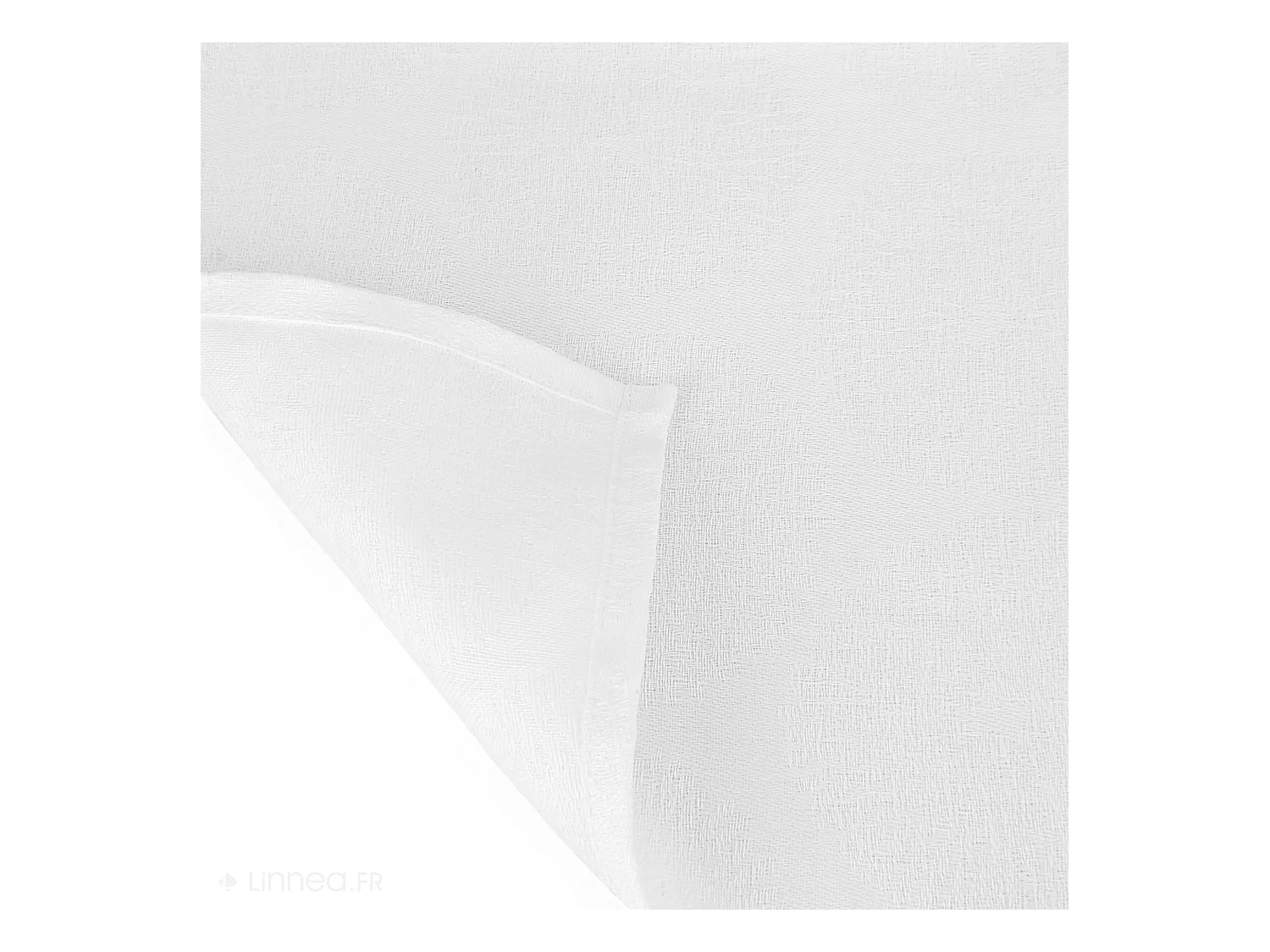 Nappe rectangle 150x350 cm HÉLIOS Blanc coton + enduction acrylique