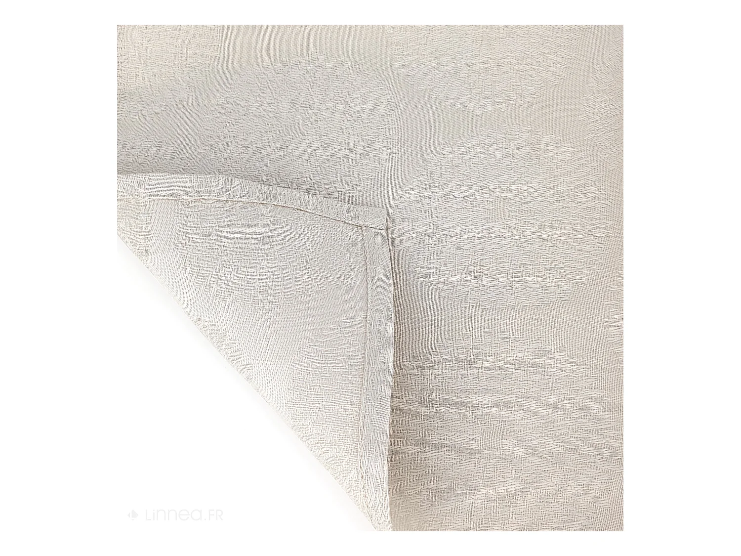 Nappe rectangle 150x350 cm HÉLIOS Ecru coton + enduction acrylique