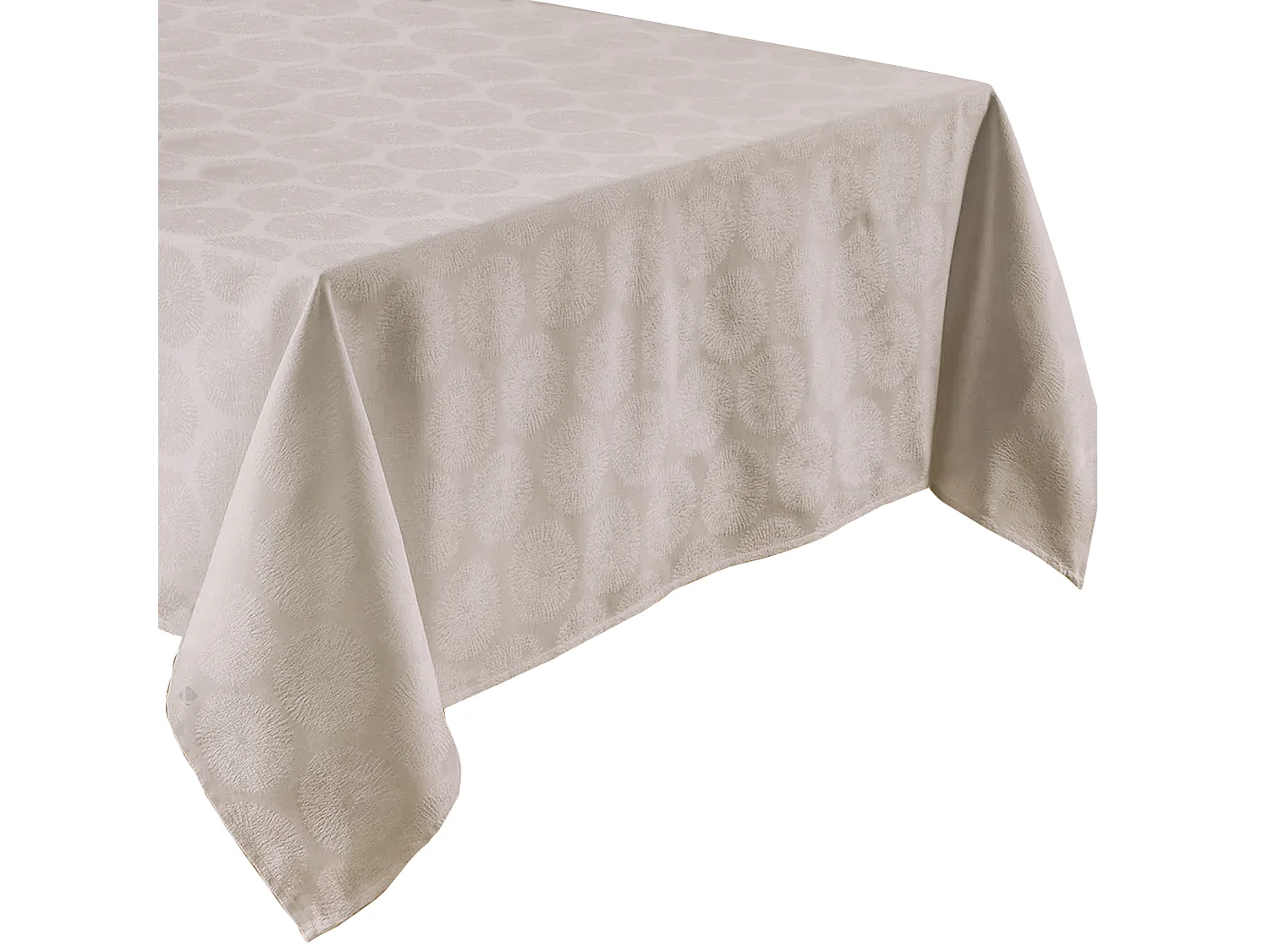 Nappe rectangle 150x350 cm HÉLIOS Ecru coton + enduction acrylique