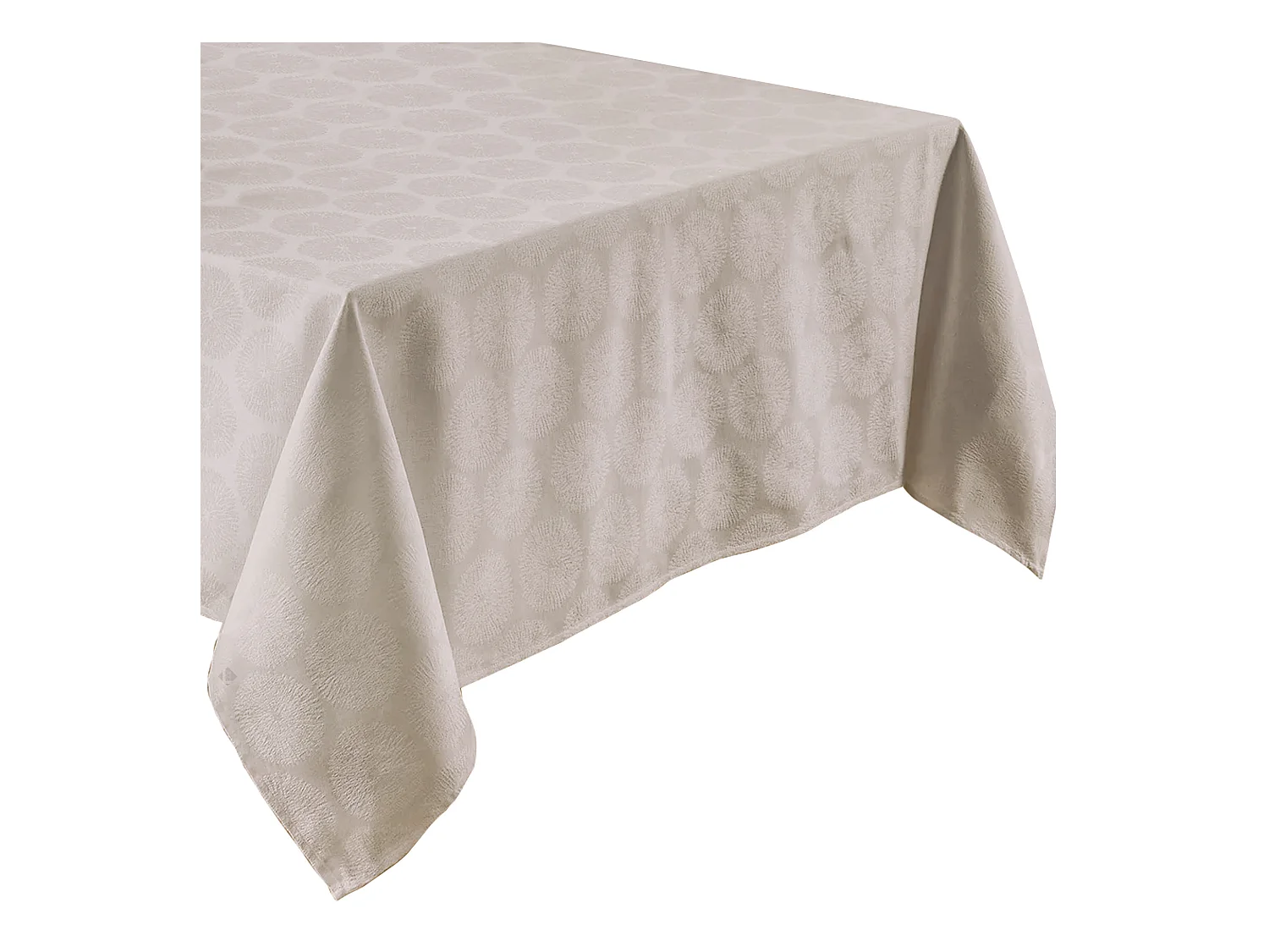 Nappe rectangle 150x250 cm HÉLIOS Ecru coton + enduction acrylique