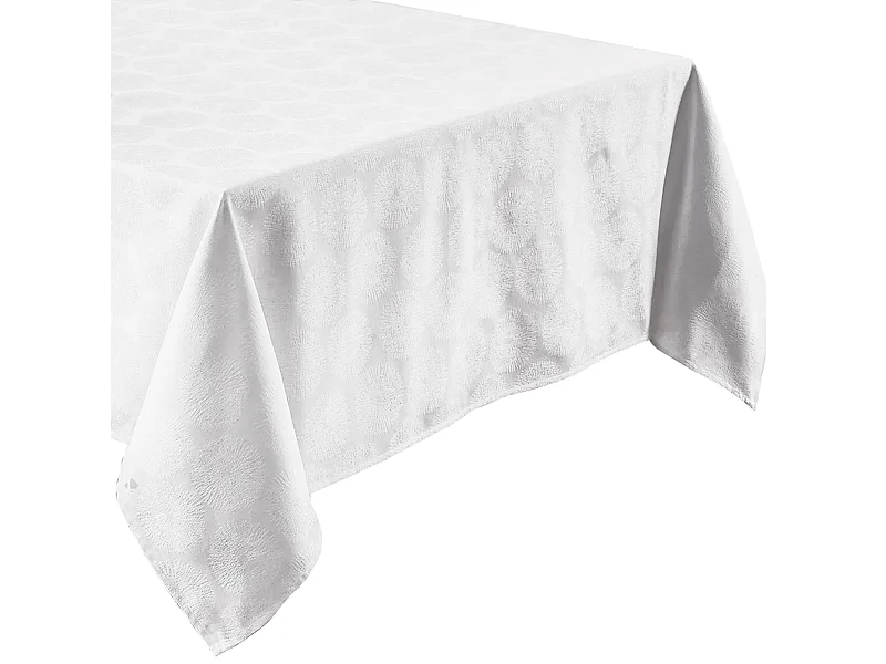 Nappe rectangle 150x300 cm HÉLIOS Blanc coton + enduction acrylique