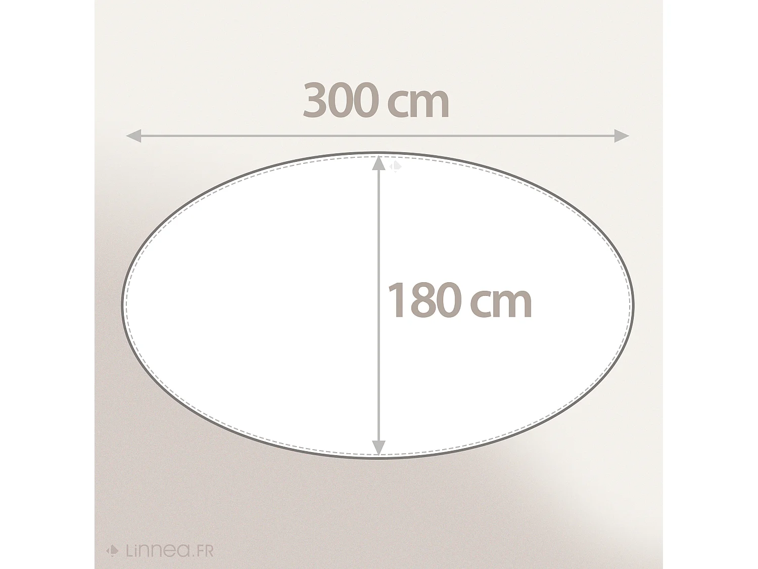 Nappe ovale 180x300 cm Jacquard coton SPIRALE orange papaye