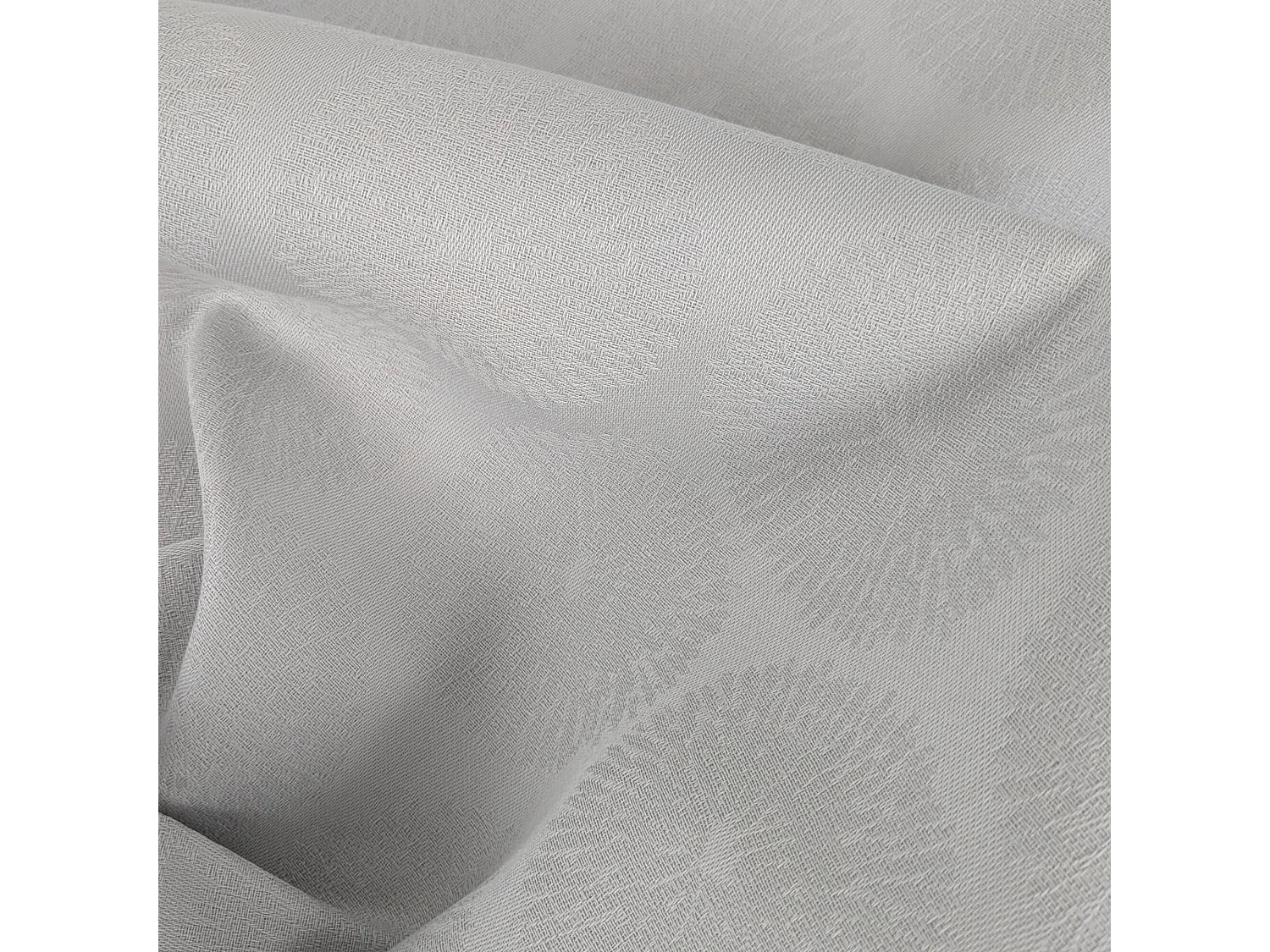 Nappe ronde 180 cm HÉLIOS Perle Jacquard coton