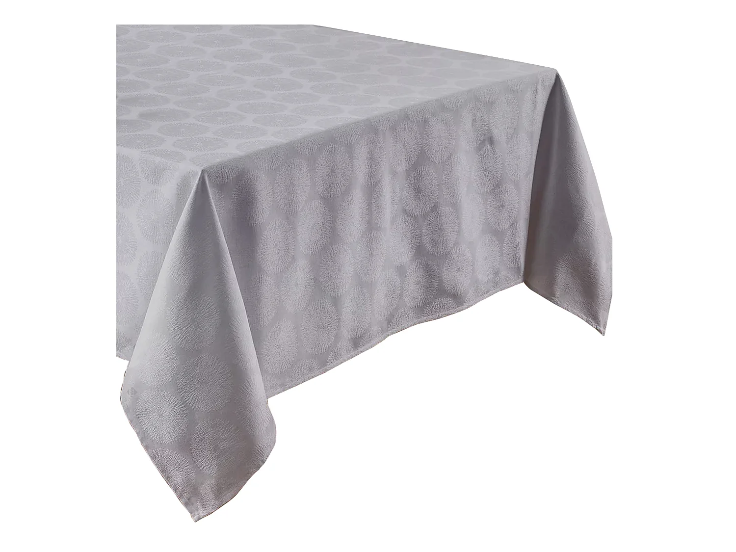 Nappe carrée 175x175 cm HÉLIOS Perle coton + enduction acrylique