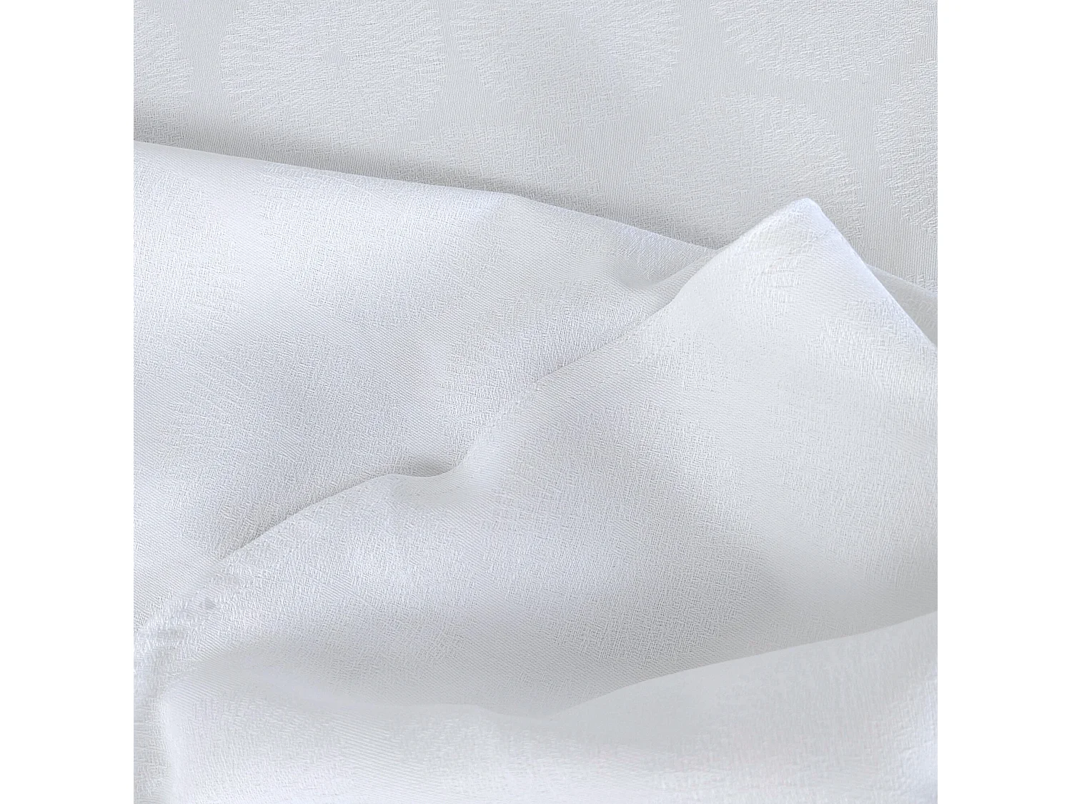 Nappe ovale 180x300 cm HÉLIOS Blanc coton + enduction acrylique